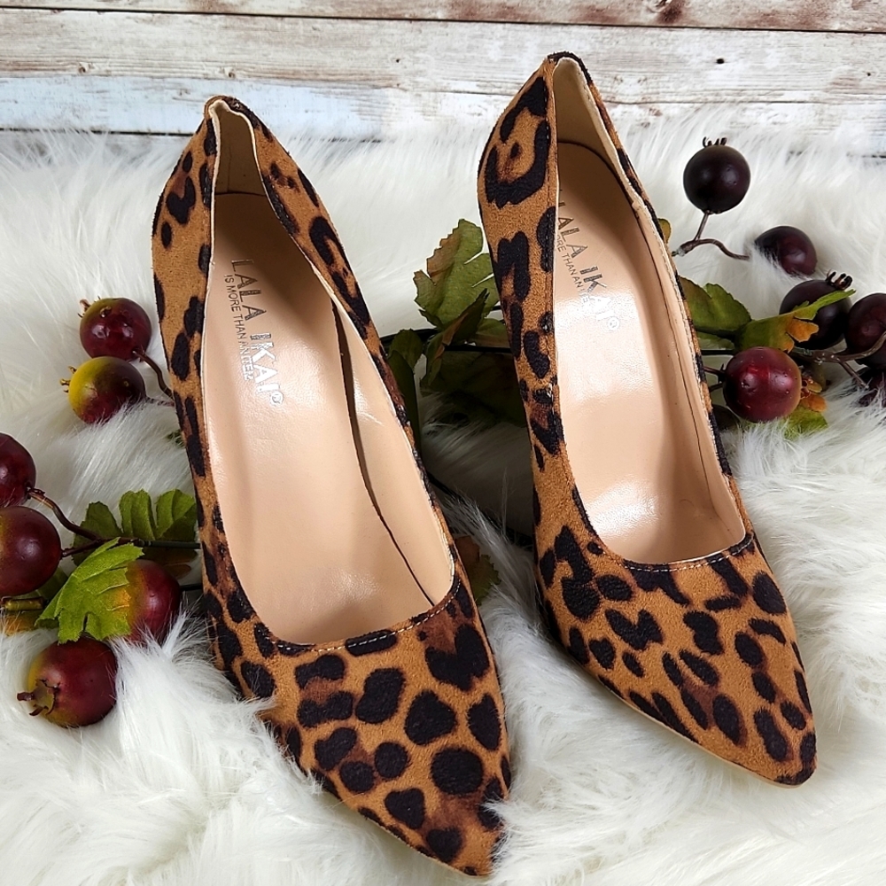 LALA IKAI, Brown Leopard heels, Size 37 - Picture 3 of 9